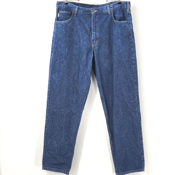 Carhartt Relaxed Fit Blue Jeans Workwear Mens Size 40x32 - Picture 2 of 11